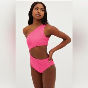 Beach Riot Celine Cutout One-Shoulder One-Piece Swimsuit, Small, $158